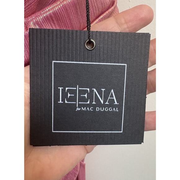 Ieena Mac Duggal 27152 Pink One Shoulder Gown 14 NWT - Picture 6 of 8